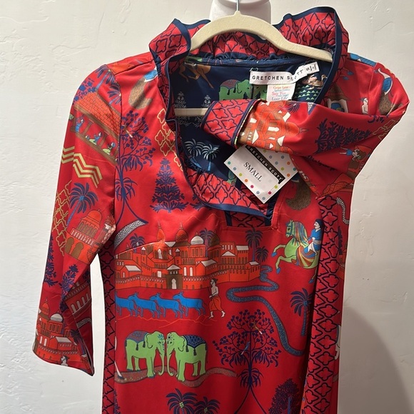 🌸 Gretchen Scott Ruff Neck Dress - Picture 9 of 10